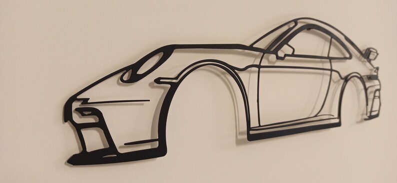911 GT3 RS Silhouette Metal Wall Art GT3 RS Metal Wall Art - Etsy México