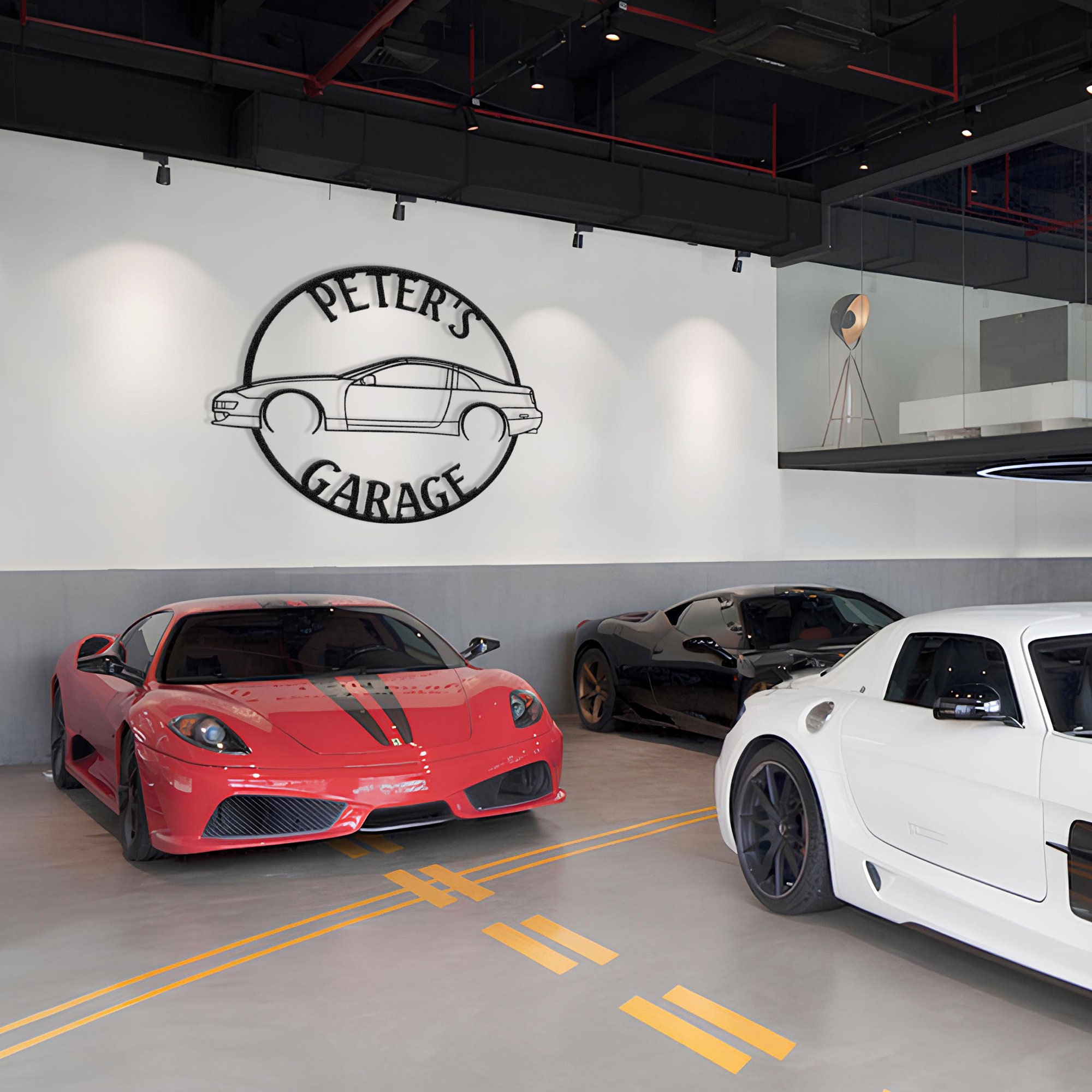 Custom Sport Car Metal Garage Sign: Car Enthusiast Wall Art - Etsy