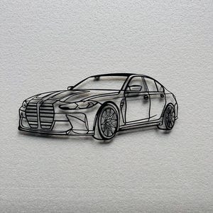 Gepersonaliseerde autohoekweergave metalen muurkunst, aangepaste autofotodecor