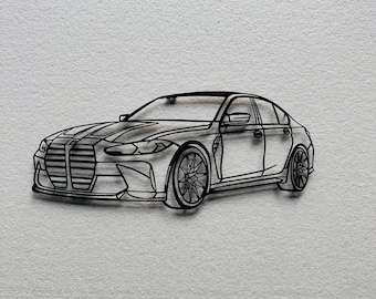 Gepersonaliseerde autohoekweergave metalen muurkunst, aangepaste autofotodecor