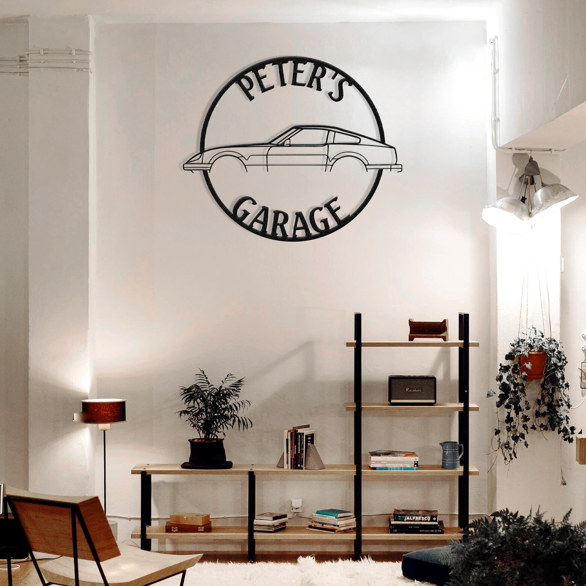 Custom 280zx Metal Wall Art , Metal Garage Sign , Garage