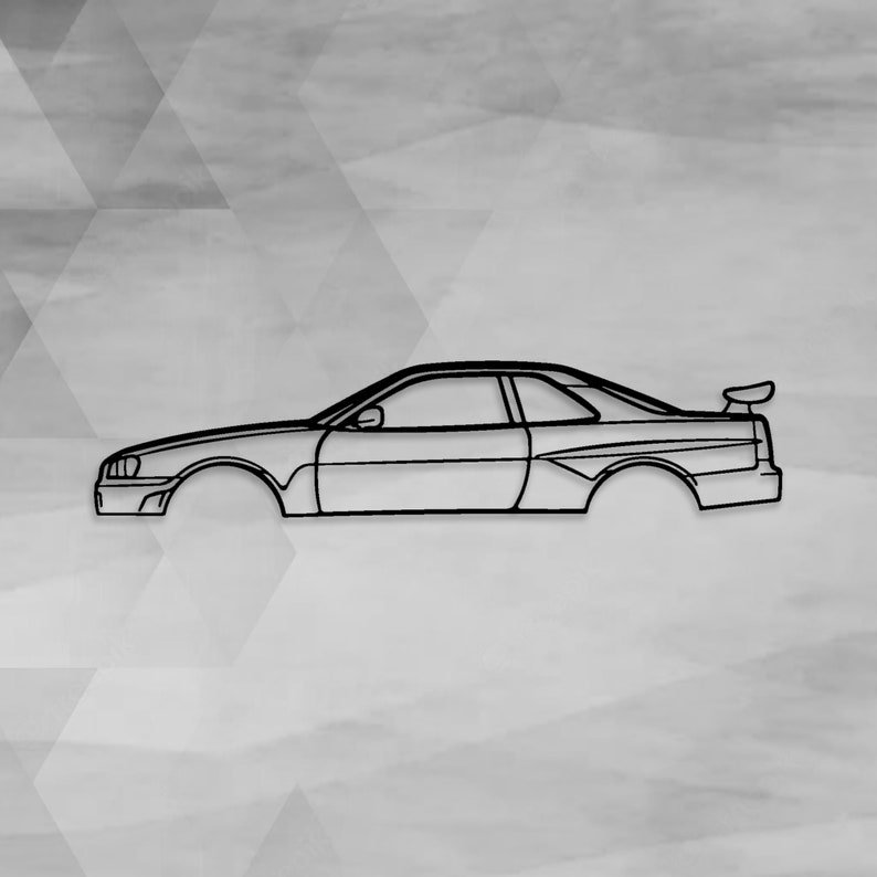 Nissan Skyline R34 Silhouette Metal Wall Art Nissan Skyline - Etsy Ireland