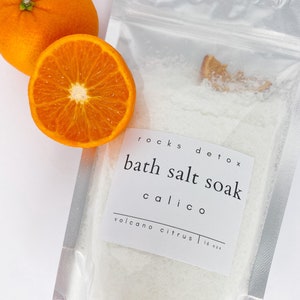 Volcano Citrus Bath Salts: Calico Scented, Relaxing Spa Soak