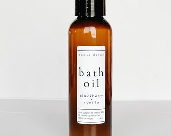 Blackberry + Vanilla Bath Oil - massage oil - body oil - aromatherapy- spa gift