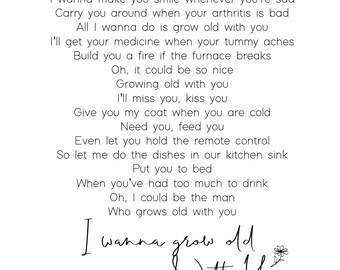 Grow Old With You Etsy Grow Old With You Etsy