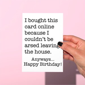 Funny birthday card, I bought this online, happy birthday, funny joke birthday card