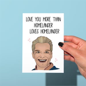 Carte d'anniversaire/Saint Valentin pour garçons natals, carte drôle pour la patrie, carte d'amour inspirée des garçons