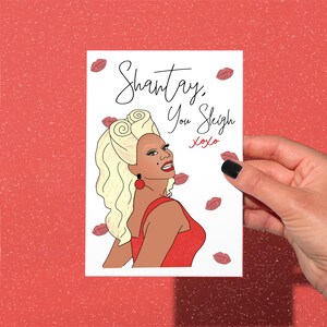 RuPaul-kerstkaart, shantay, slee, leuke grappige RuPaul drag-kerstkaart, dragrace-kerstkaart