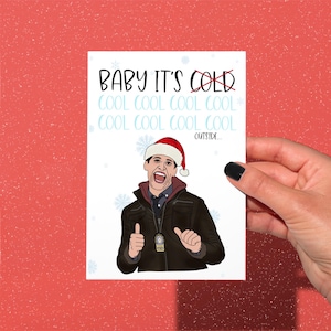 Jake peralta 99 carte de Noël cool, carte de Noël de Brooklyn jake drôle, carte de Noël de 99 drôle