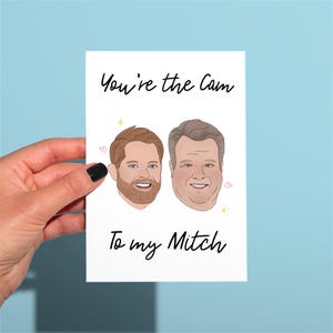 Cam and Mitch modern family, funny anniversary/valentines card, funny greetings card, Modern family Card