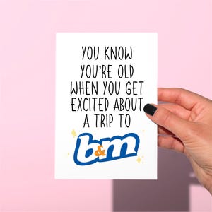 B&m funny birthday card , funny rude birthday card, shopping birthday card, funny bestie birthday card, rude birthday Card
