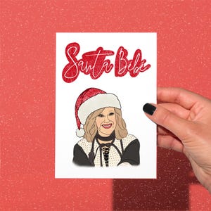 Moira Rose Santa Bébé Christmas card, funny creek Christmas card, funny Xmas card