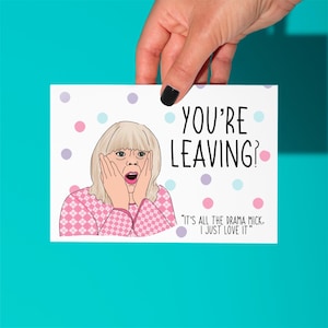 Oh my Christ, Pamela Gavin et Stacey, carte de départ amusante, carte de départ amusante