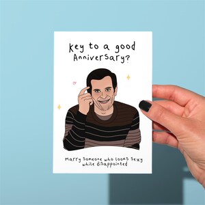 Phil dunphy modern family, funny anniversary/valentines day card, funny greetings card, Modern family Card