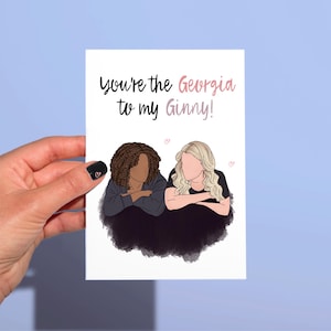 Cartão de dia das mães de Ginny Georgia, cartão engraçado de Georgia para minha ginny, cartão engraçado de Ginny e Georgia, cartão legal de dia das mães da mãe