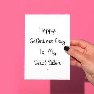 Soul sister Galentines day card, funny card, funny Valentine’s Day card, cute galentines day