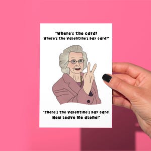 Biglietto di San Valentino di Doris Gavin Stacey, ecco il tuo biglietto, divertente biglietto di Gavin Stacey, divertente biglietto di auguri