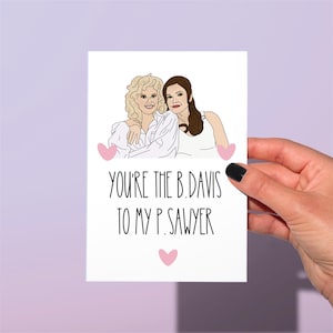 Carte de voeux Brooke et Peyton, jolie carte de voeux un arbre, carte B. Davis et P. Sawyer Hill