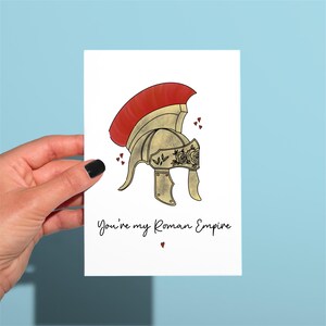 Vous êtes mon empire romain, carte de voeux Saint-Valentin/anniversaire, jolie carte drôle/anniversaire, carte drôle