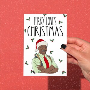 Terry aime Noël, carte de Noël 99, carte de Noël drôle Brooklyn