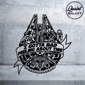 Millennium Falcon SVG - Descarga digital - Diseño de camiseta - SVG - PNG - Star wars - Cricut Design - star wars svg