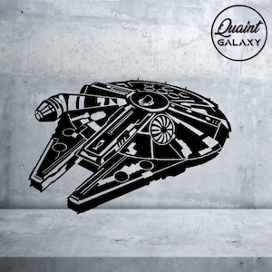 Millenium Falcon SVG 2.0 - Digital Download - Minimalist - SVG - PNG - Star Wars - Cricut Design - Star Wars svg