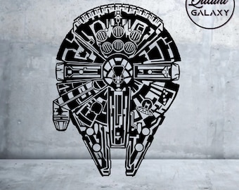 Millennium Falcon SVG - Digital Download- Minimalist - SVG - PNG - Star wars - Cricut Design - star wars svg