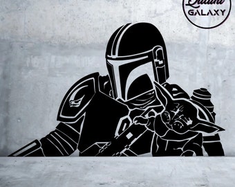 Mandalorian & Grogu SVG – Star Wars Crafting Design (Digital Download)
