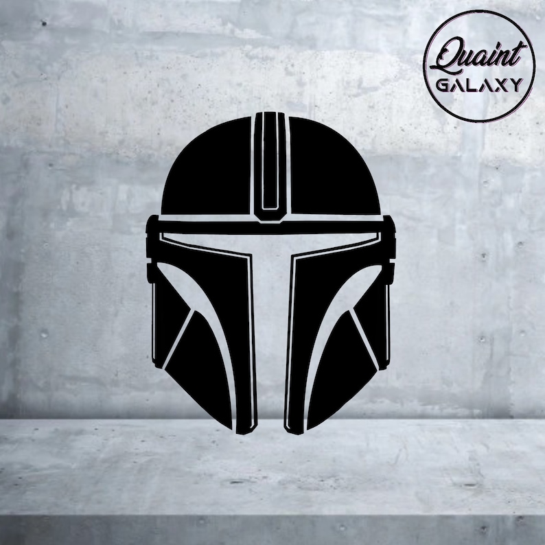 Mandalorian Helmet SVG Digital Download SVG PNG Star Etsy