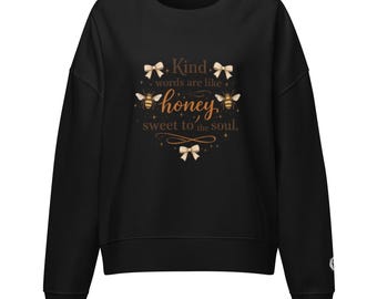 Kind Words Maglia girocollo da donna in cotone biologico