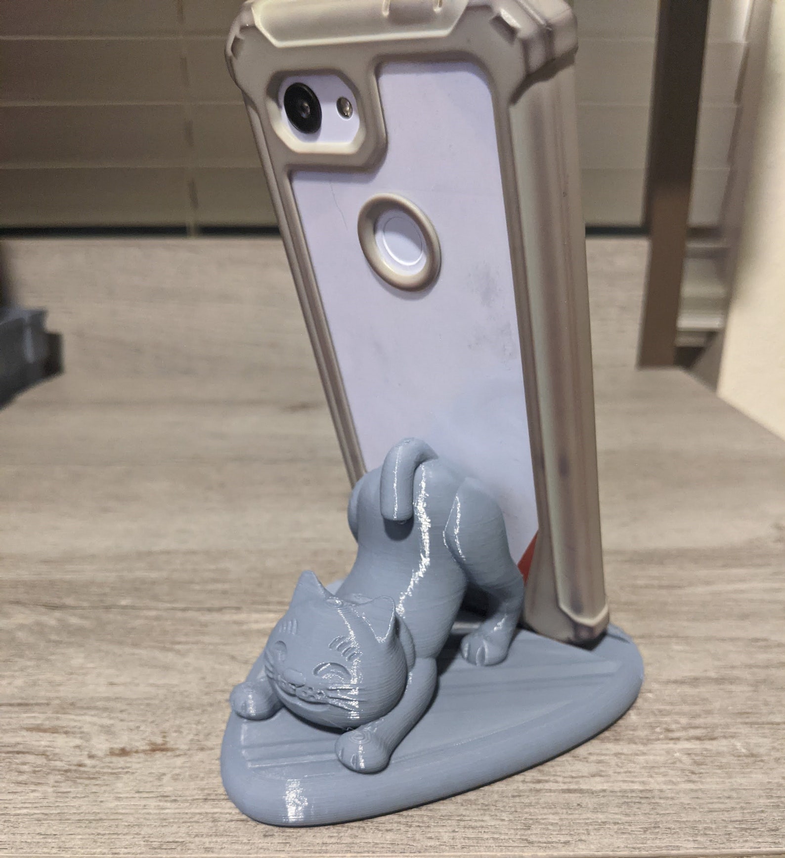 Cat Phone Stand 3D Print Etsy