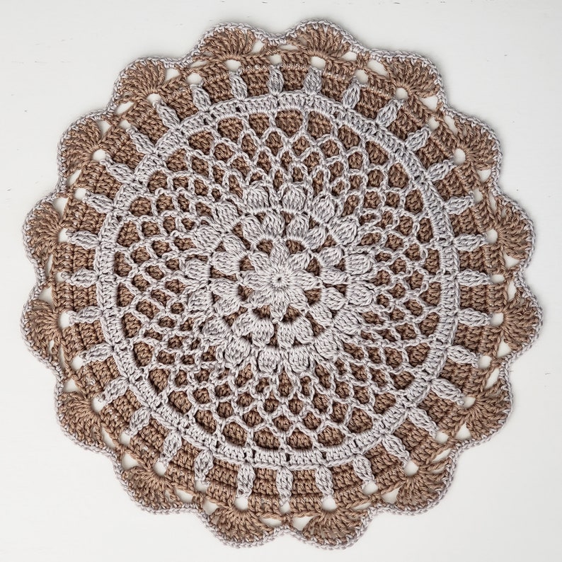 PDF Pattern Doily Placemat Crochet Placemat Pattern Etsy