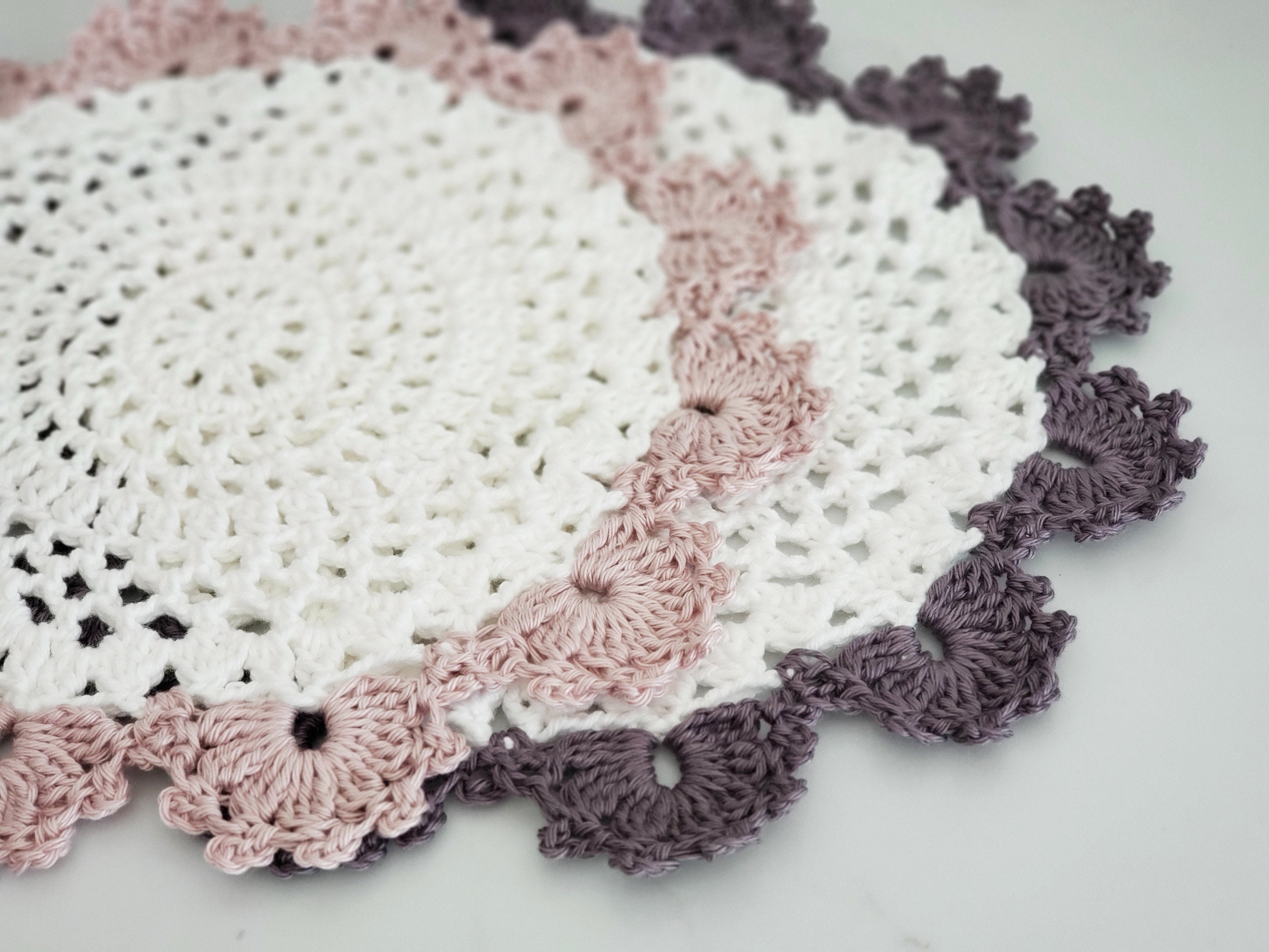 PDF Pattern Flower Doily Placemat, Crochet Placemat, Handmade Placemat