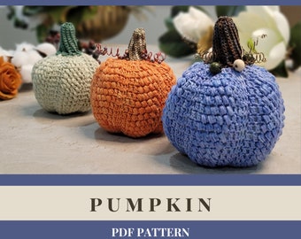Crochet PDF Pattern: Pumpkin | Fall, Autumn Home Decor | Handmade Crochet Pumpkin
