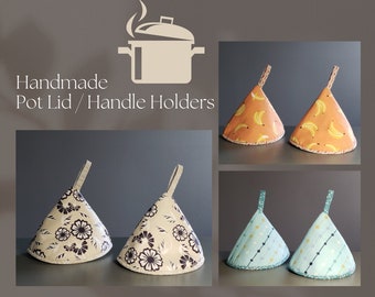 Handmade Pot Lid / Handle Holders | Pot Handle Holder | Pot Lid Holder | Set of 2