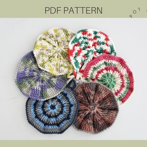 PDF Pattern: Wavy Pot Holder | Trivet | Hot Pad | Crochet Pot Holder Pattern