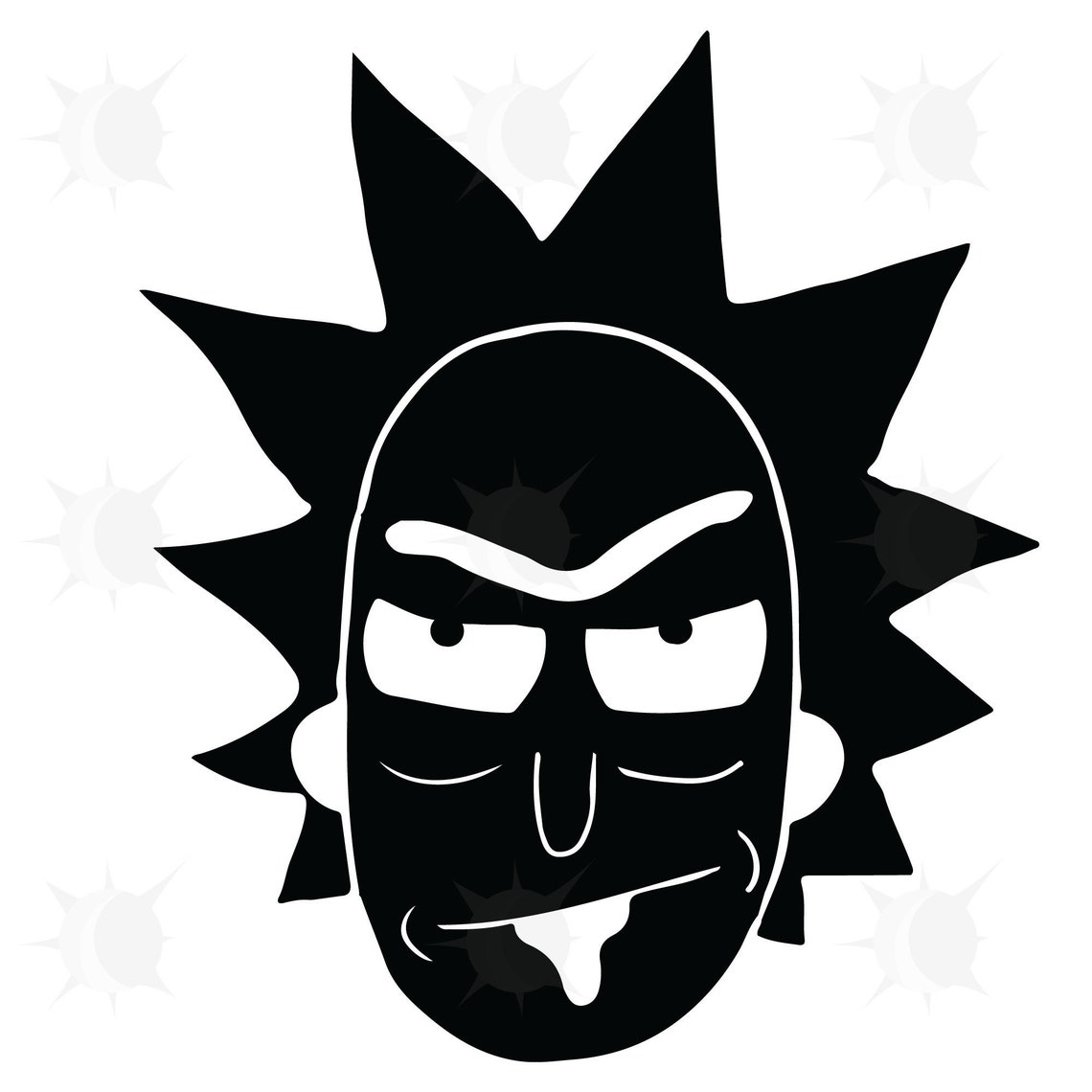Rick Head Silhouette SVG PNG Cricut Etsy