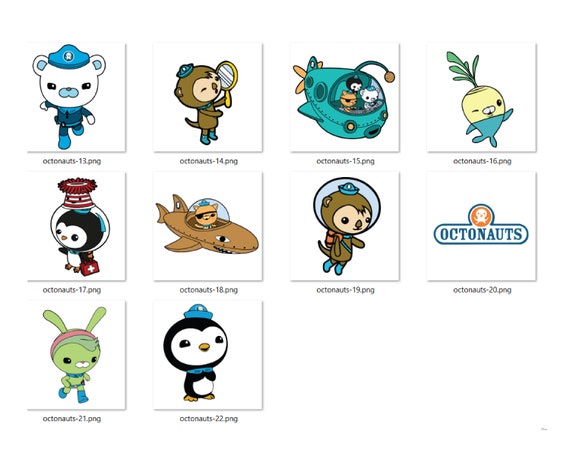 Octonauts Piece Bundle Pack Vg Png Captain Barnacles Kwazii Etsy Hong Kong
