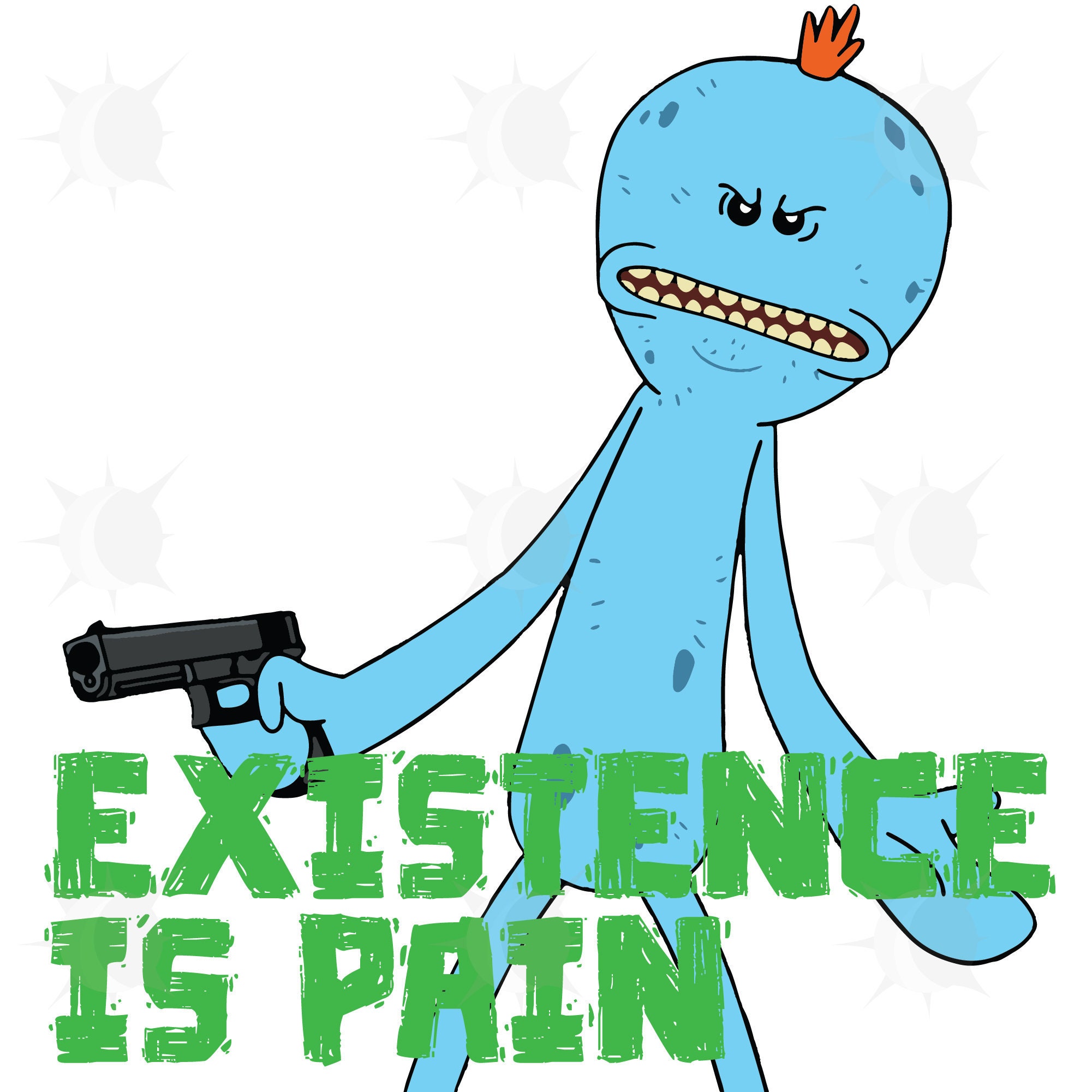 Mr Meeseeks Existence Is Pain Svg Png Cricut | Etsy