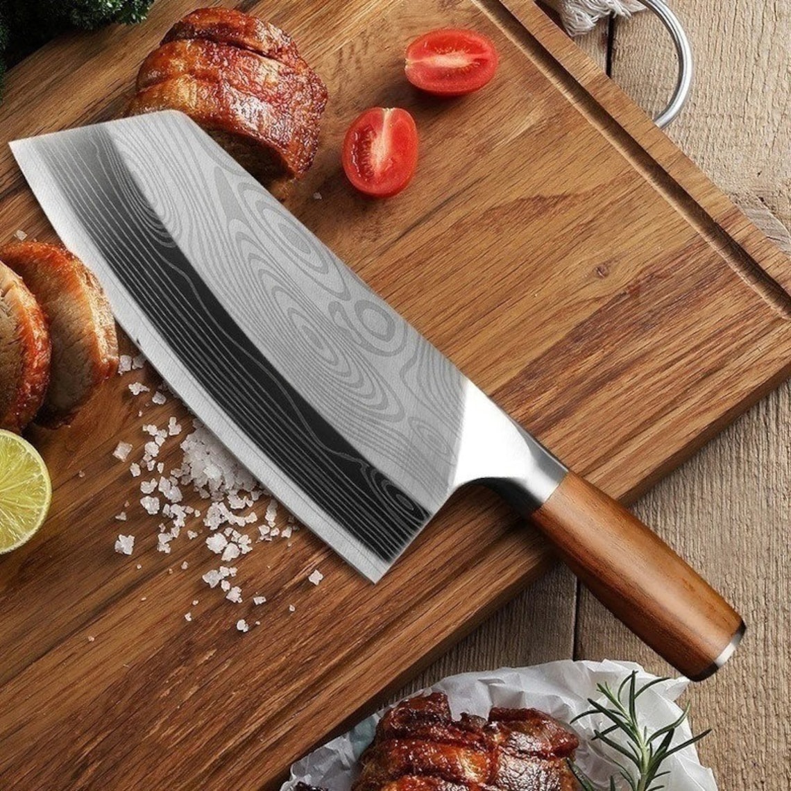 Kitchen Chef Knife Chopping Knives Japanese Stainless Steel Etsy