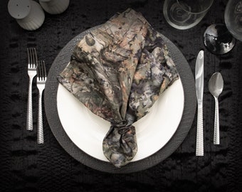 Earthy Blended Fabric Napkins - Set of 4