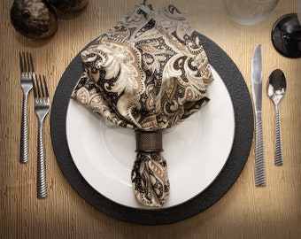 Paisley Fabric Napkins - Set of 4