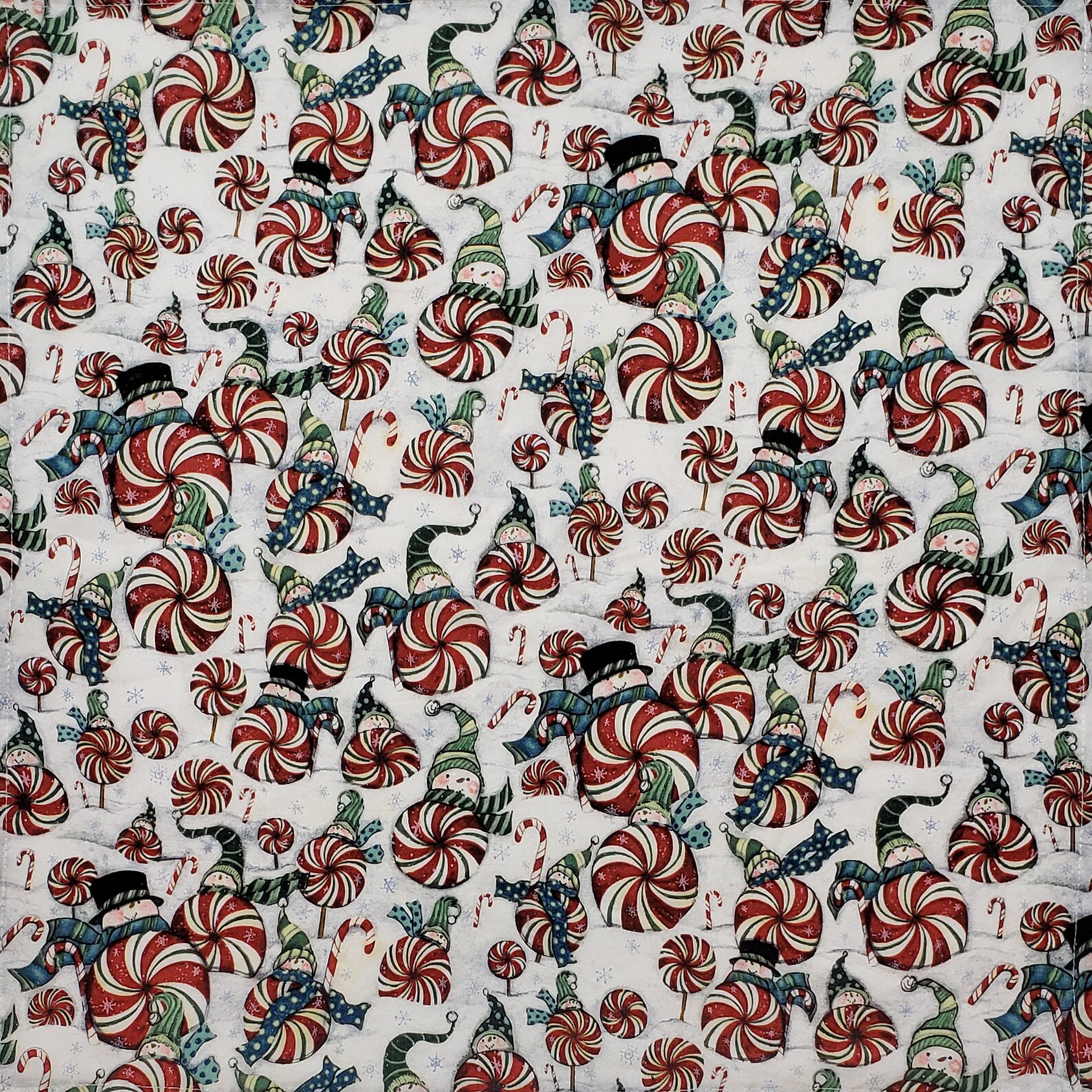 Peppermint Candy Fabric Napkins Set of 4 Etsy