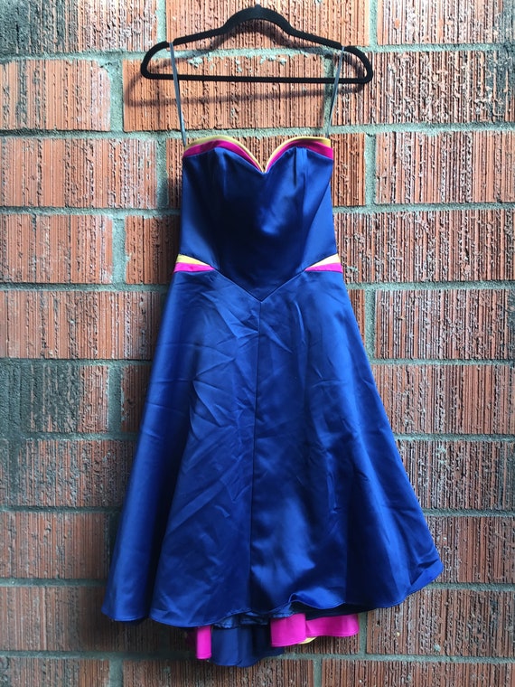 Vintage Betsy Johnson Rainbow Brite midi dress