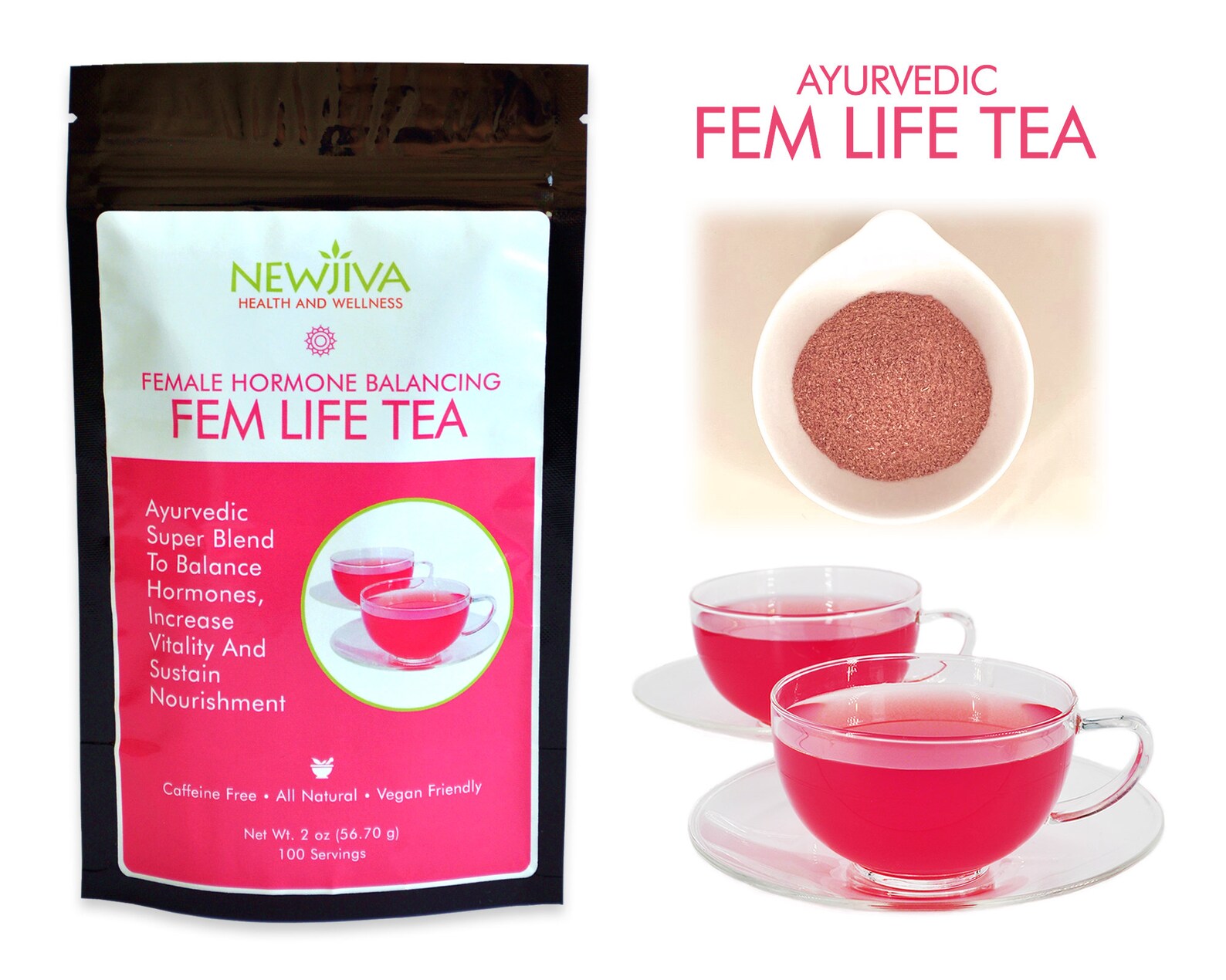 FEM LIFE TEA. Female Hormone Balance, Women's Wellness, Fertility