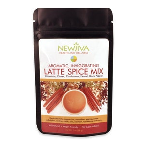LATTE SPICE MIX. Indian Chai Masala. Ayurvedic Tridoshic Multi-Purpose Spice. Aromatic Tea Spice. Baking Spice. Healthy Spice Blend. 50 Srvg