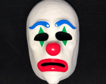 Sad Clown Mask Etsy - roblox sad clown