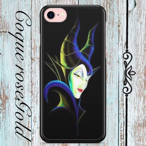 مسامير الرجل Iphone/samsung/huawei/xiaomi Maleficent Disney Case Cover | Etsy ... coque iphone 7 Maleficent With Flower