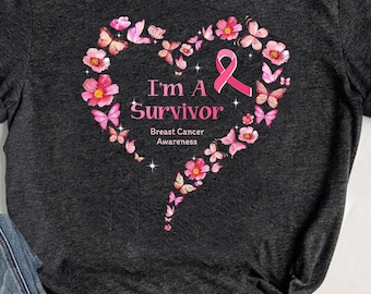 I'm A Survivor Breast Cancer Awareness Shirt, Breast Cancer Shirt, Cancer Support Shirt, Pink Ribbon Shirt