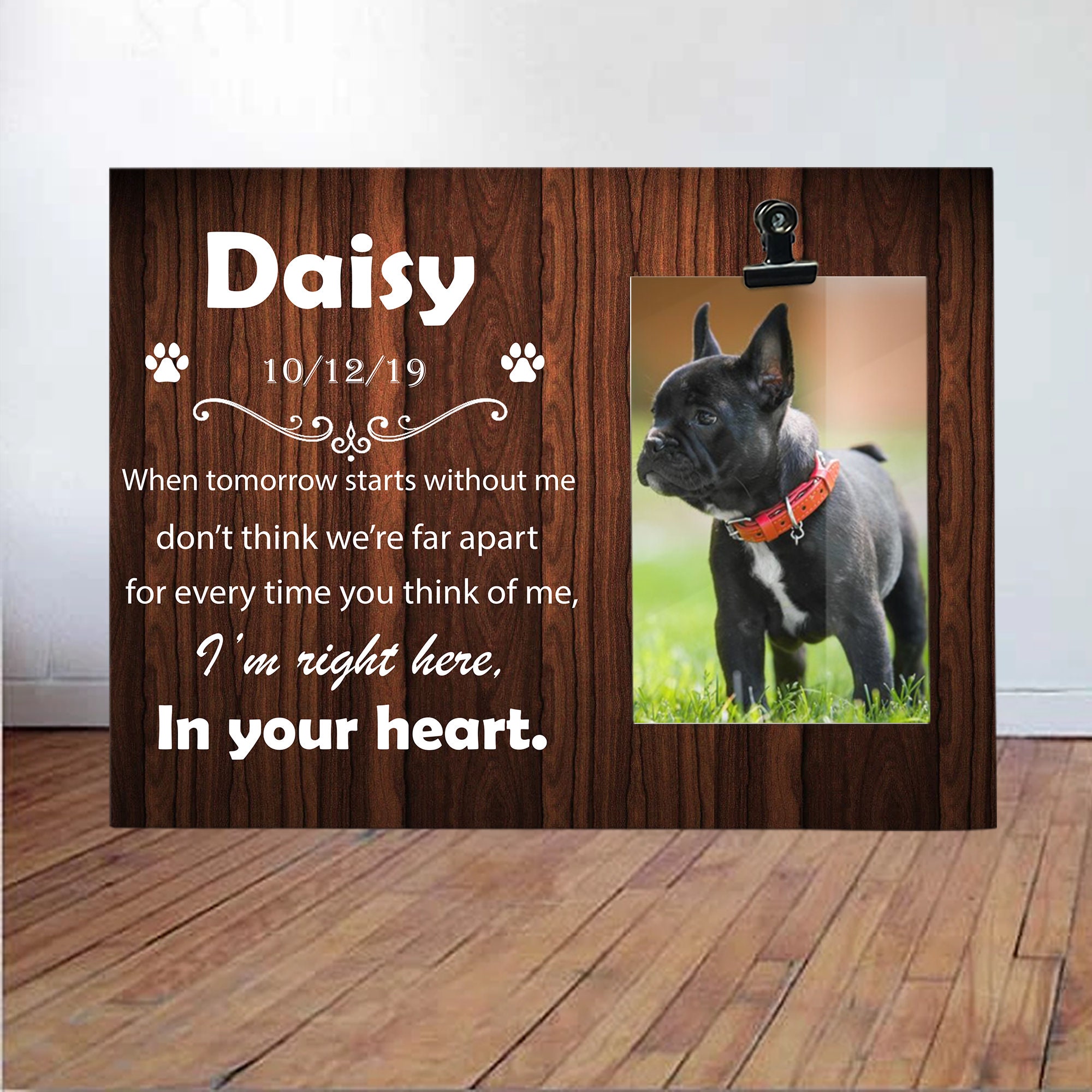 Haustier Verlust Geschenk ERINNERUNG Rahmen Katze Hund Etsy